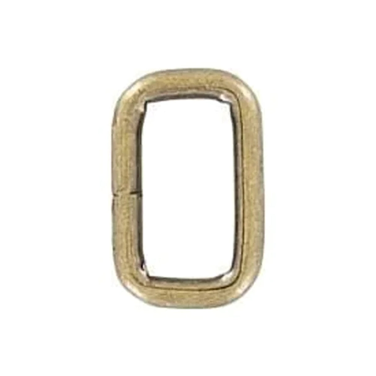 3/4", Antique Brass, Welded Rectangular Ring, Steel, #P-2247