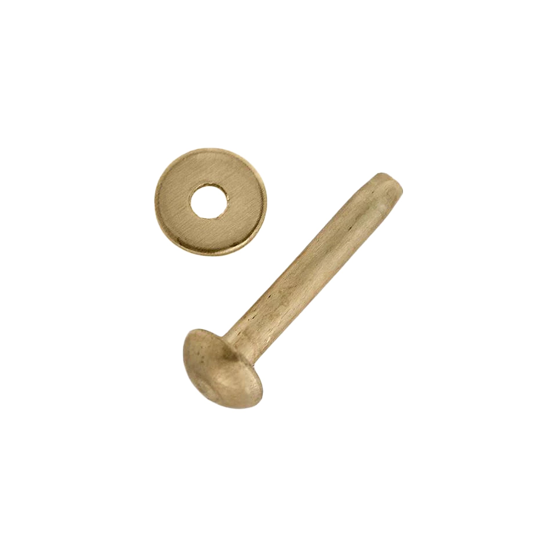 Solid Brass Round Head Rivets - 5/32" X 1/4" MS20435-B5-4 - Half Pound Pack (About 180 Pieces)