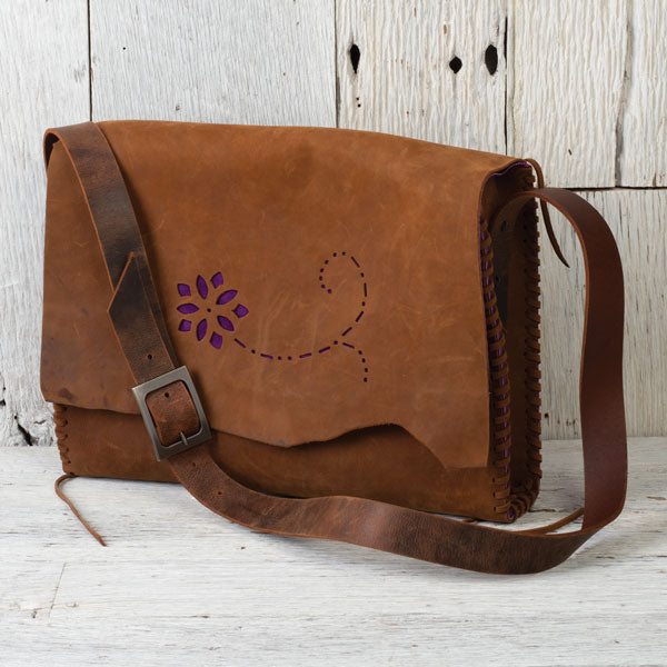 Rustic Leather Laptop Bag