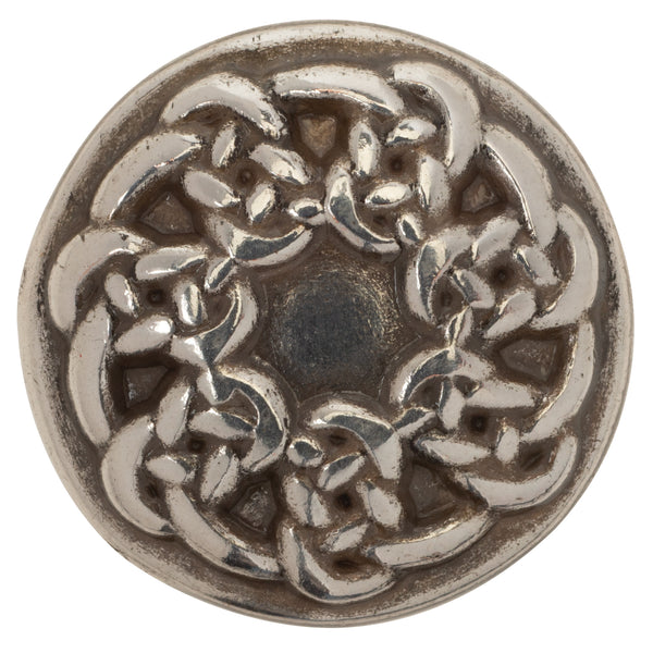 Keltischer Concho Mit Pictish Knoten-Design – Antik Versilbert – Mit Schraubverschluss – Für Lederarbeiten Und Gürtel