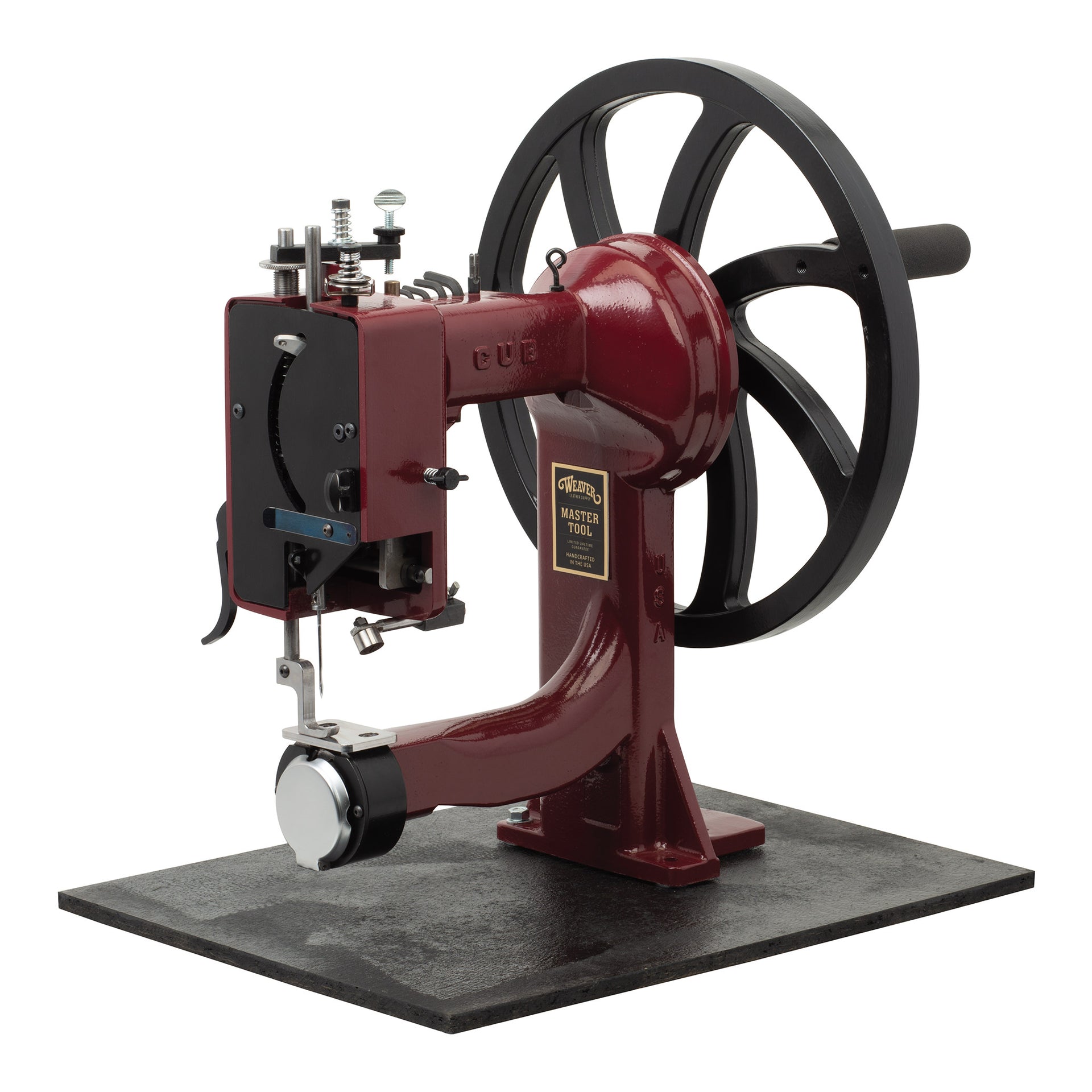 Master Tool Cub Manual Leather Sewing Machine, Aluminum Weaver