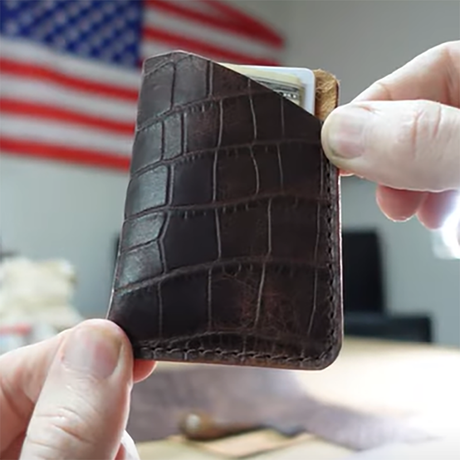 Embossed Crocodile Card Sleeve