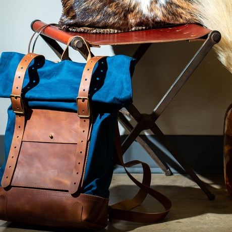 diresta leather backpack Bosca | Dolce zippered pocket and a laptop sleeve DiResta leather Back Pack