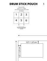 Drum Stick Pouch Pattern