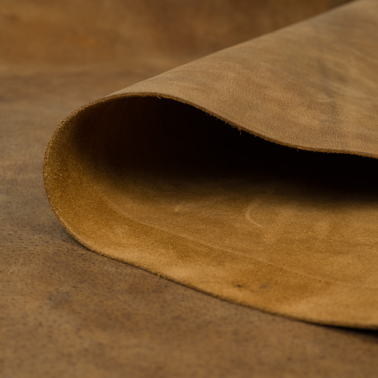 Water Buffalo Leather Side, Crazy Horse Brown