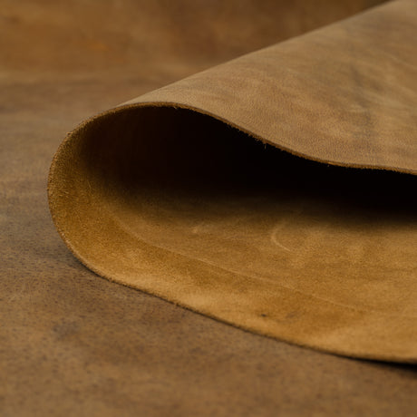 Water Buffalo Leather Side, Crazy Horse Brown