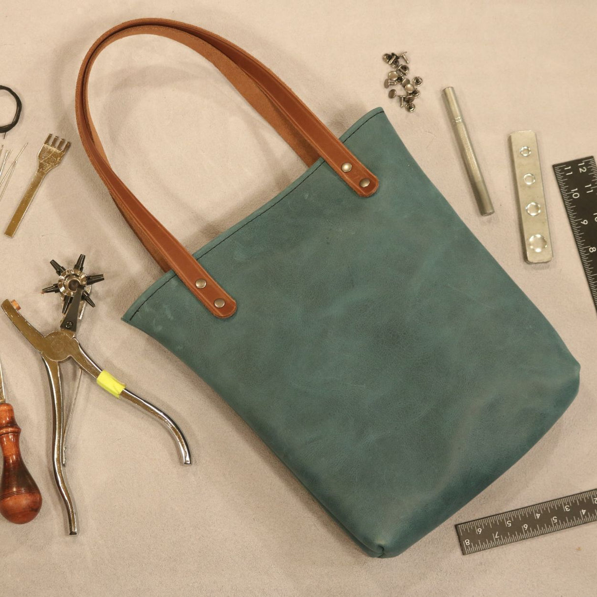 Printable Leather Tote Bag Pattern