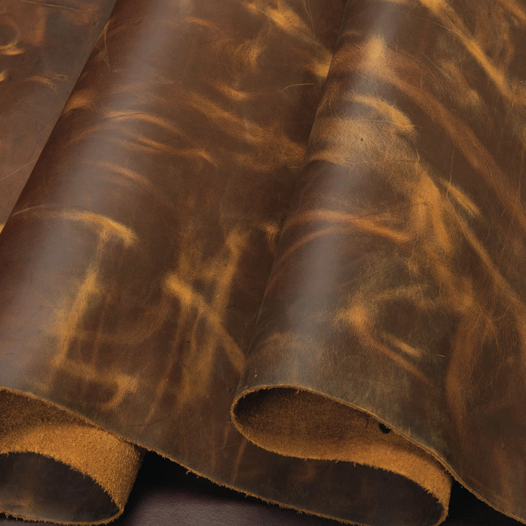 Santa Rosa Oily Pull-Up Leather - Weaver Leather Supply