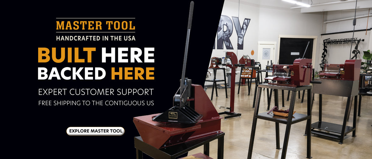 Explore Master Tool leatherworking machinery, handcrafted in the USA with expert customer support and free shipping to the contiguous U.S.