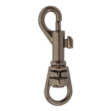 5/16" Antique Silver, Bolt Swivel Snap Hook, Zinc Alloy