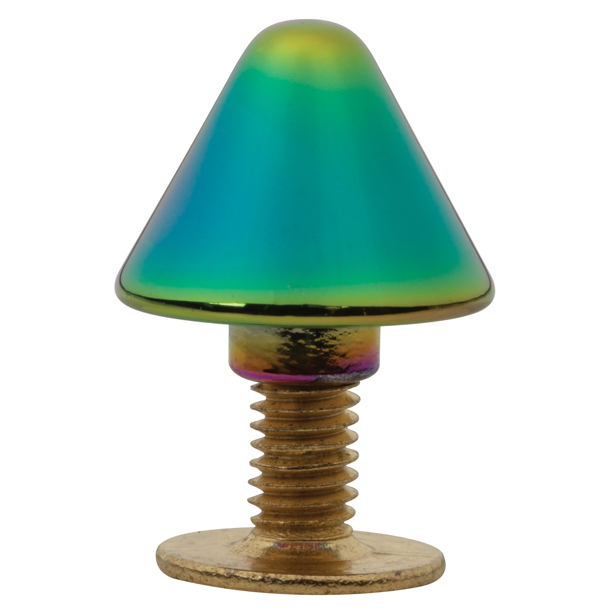 10mm Rainbow, Spike Stud with Screw, Zinc Alloy - PK10 – Weaver