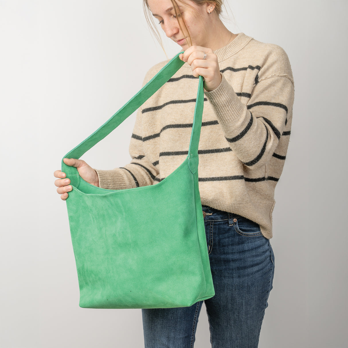 Slouchy Suede Bag Class