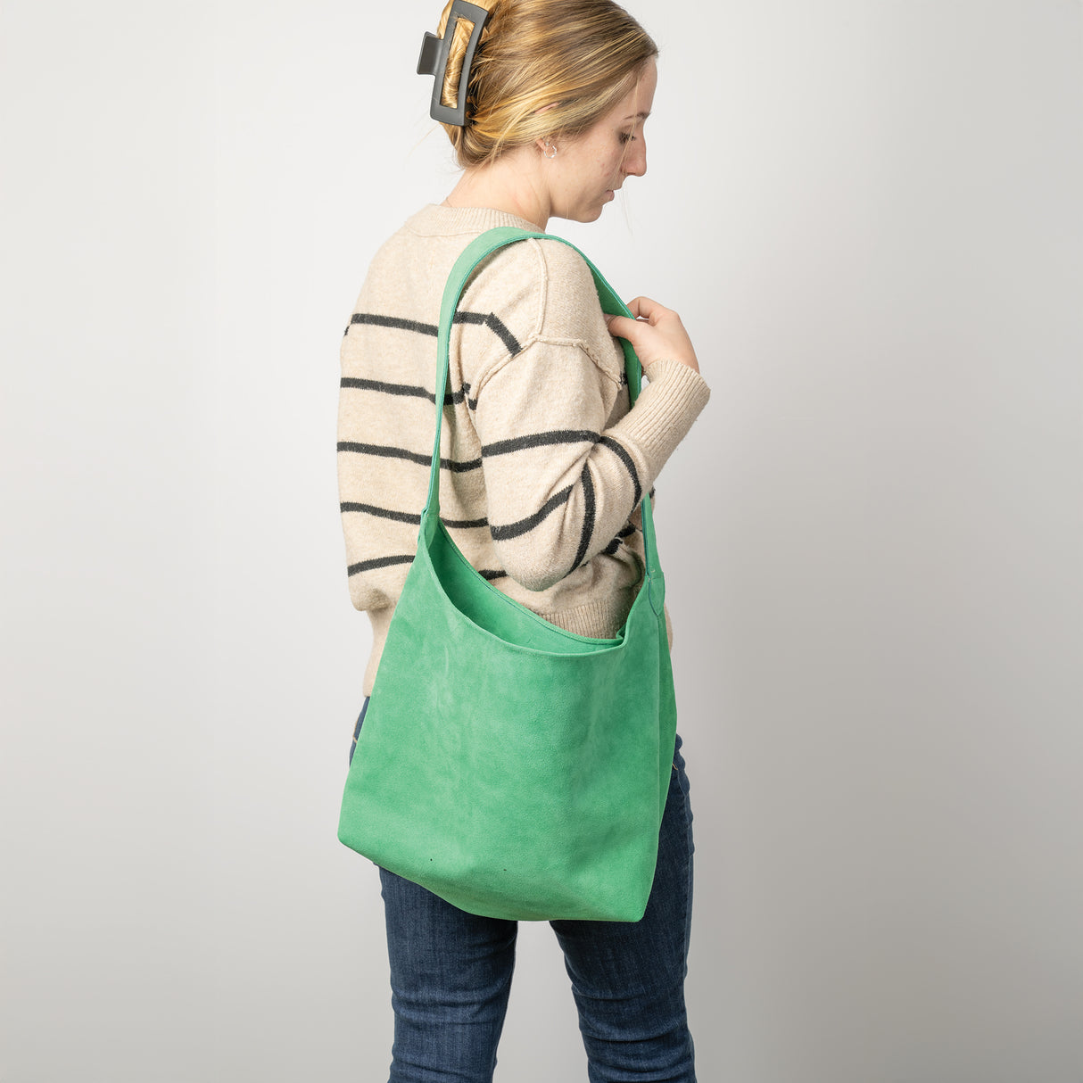 Slouchy Suede Bag Class