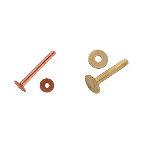 1335 #12 Solid Flat Head Rivets with Burrs – Weaver Leather Supply