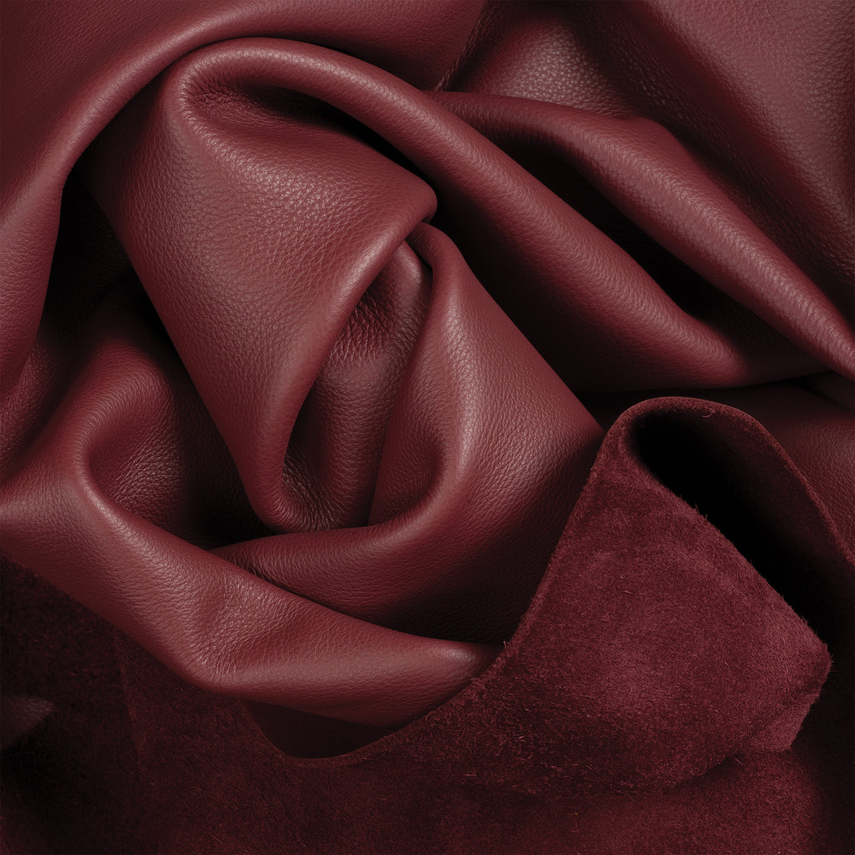 Sample, Telfair Pebble Grain Supersoft Leather, 4 to 5 oz.