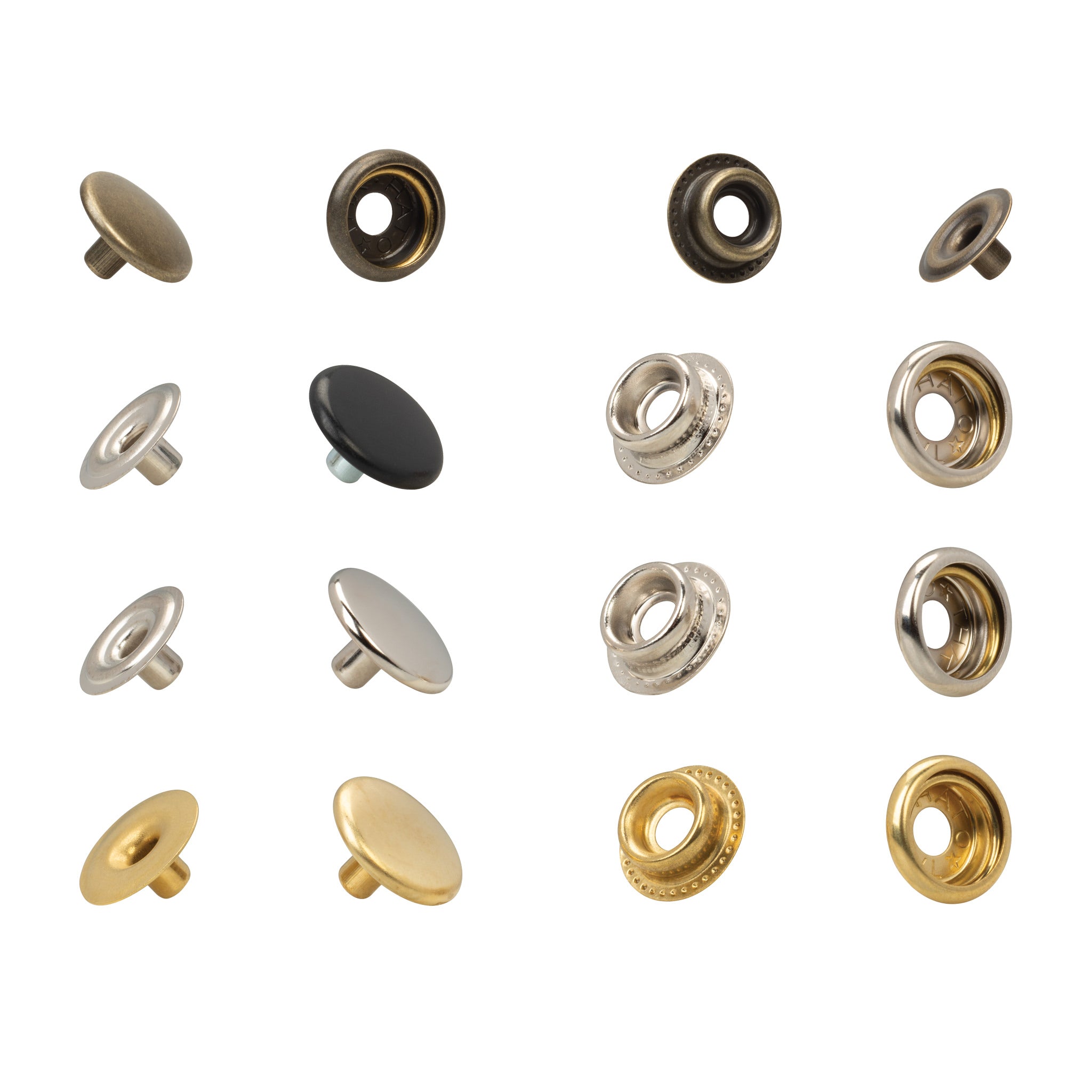 2 / 5 satton⭐︎ Line 20 / Line 24 Ring Socket Snap Fasteners, Nickel Matte