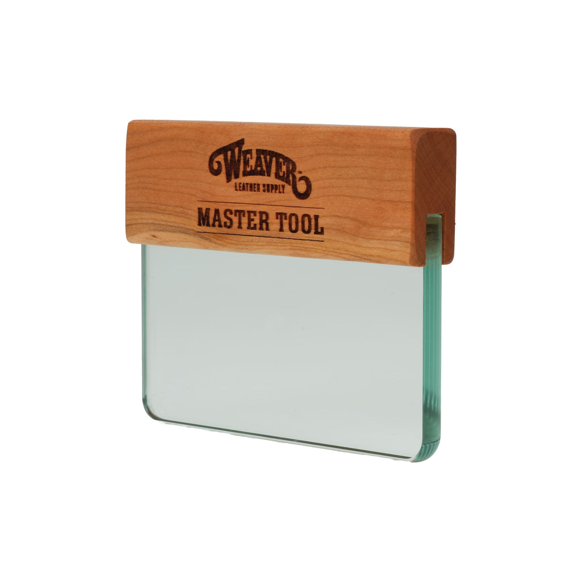 Master Tool Glass Leather Slicker with Cherry Wood Handle
