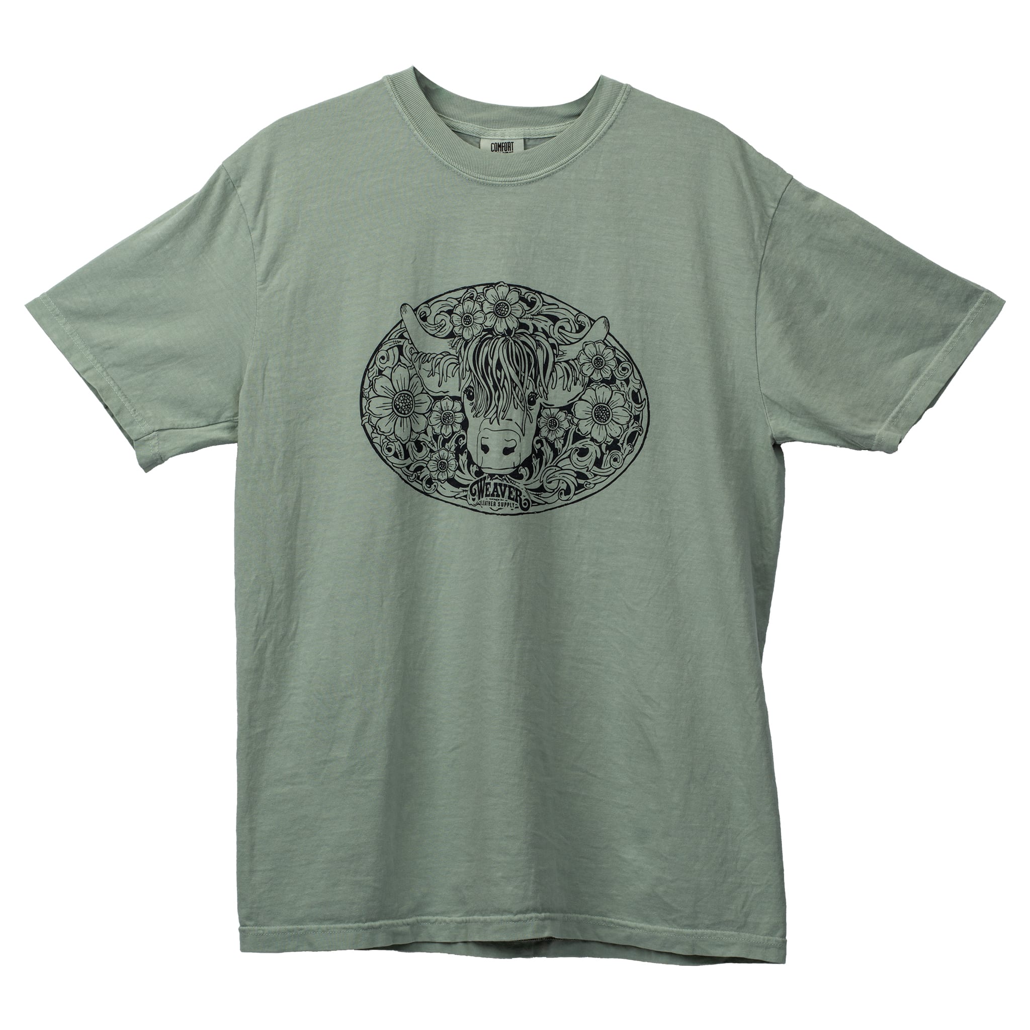Tooled Highland Cow T-Shirt | Weaver Leather Supply