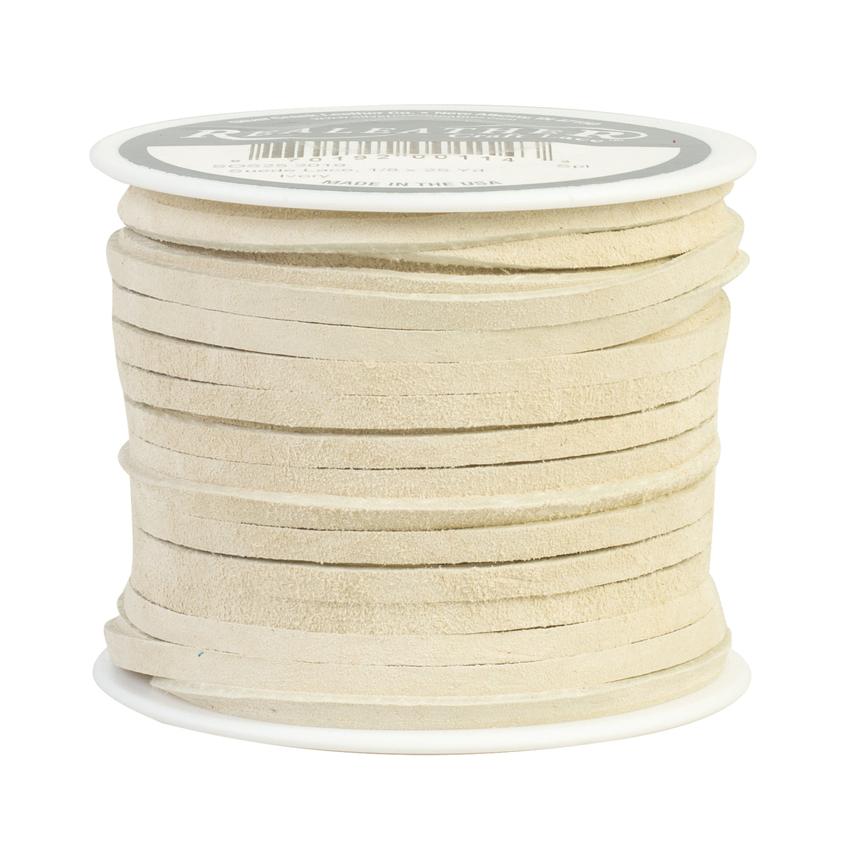 Spooled Suede Lace, 1/8" x 25 yards