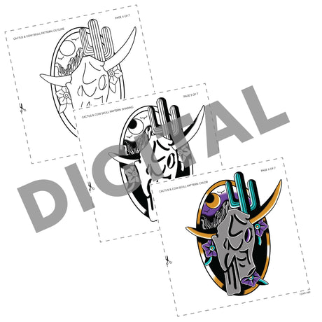 Digital Tattooling Art Patterns - Instant Download