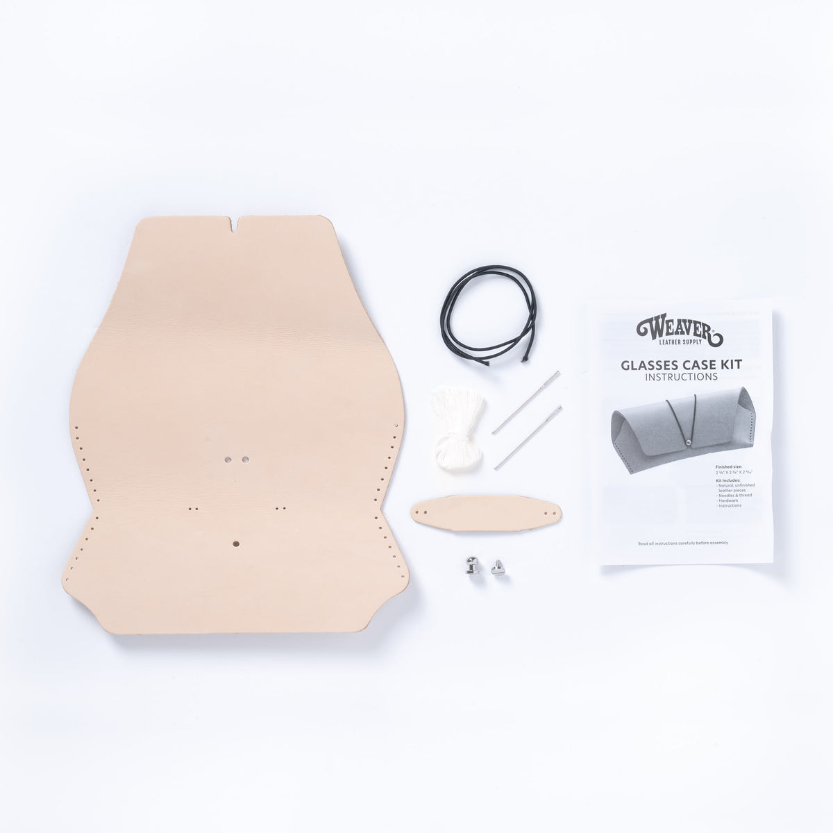 Leather Glasses Case Kit