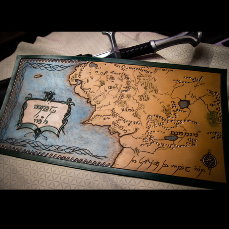 Leather Fantasy Map