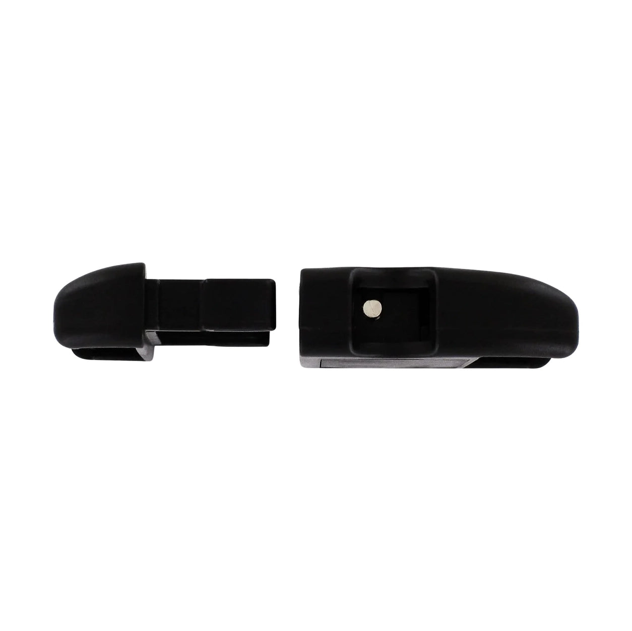 1 1/2" Black, Comb Buckle Lock, Plastic, #C-1485-38MM-NO SLIDE
