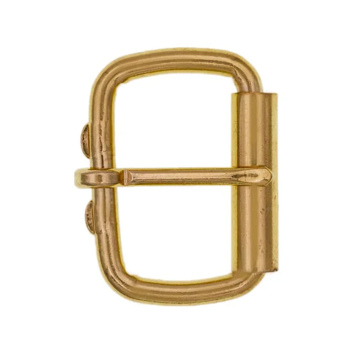 1 1/2" Brass, Heel Bar Roller Buckle, Steel, #C-1477-BP