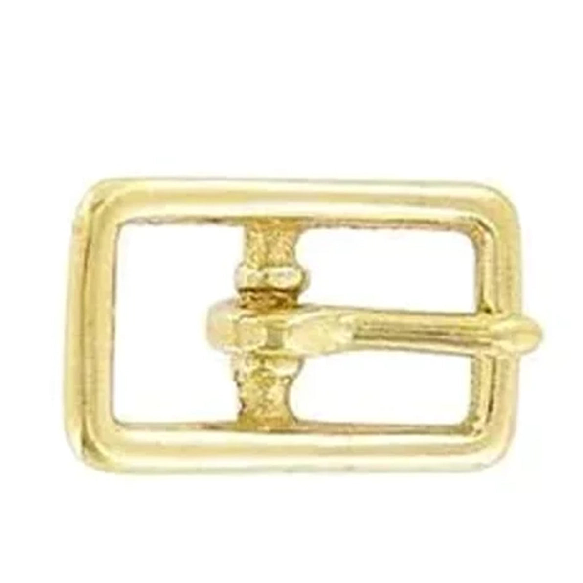 1/2" Brass, Center Bar Buckle, Solid Brass, #C-1401-SB