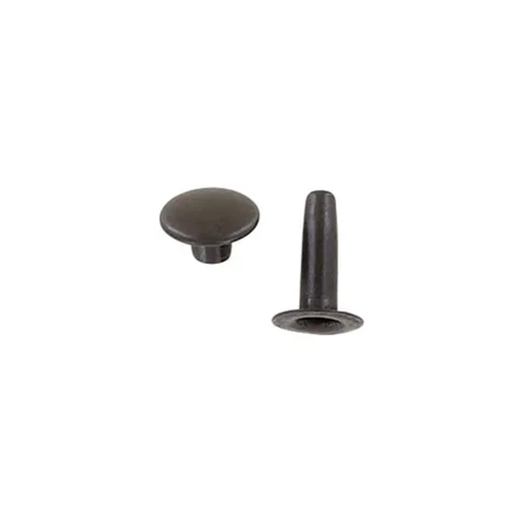 15mm Black, Single Cap Jiffy Rivets, Solid Brass-100ct – Weaver