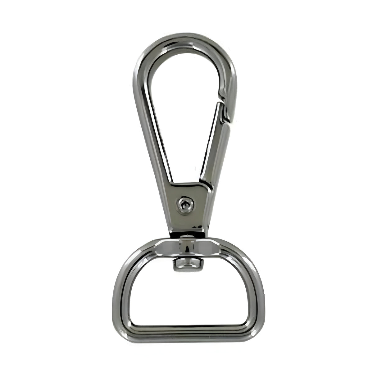 3/4" Shiny Gunmetal, Tear Drop Lever Swivel Snap, Zinc Alloy-PK5