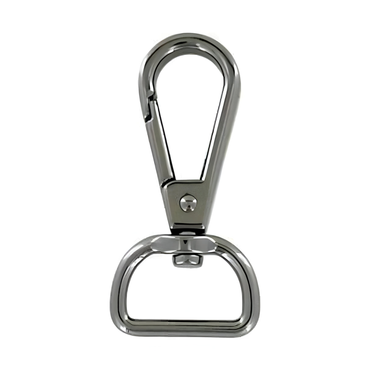 3/4" Shiny Gunmetal, Tear Drop Lever Swivel Snap, Zinc Alloy-PK5