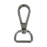3/4" Shiny Gunmetal, Tear Drop Lever Swivel Snap, Zinc Alloy-PK5