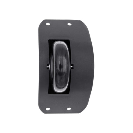 70mm Black, Ball Bearing Inline Skate Wheel w/ Housing, Plastic