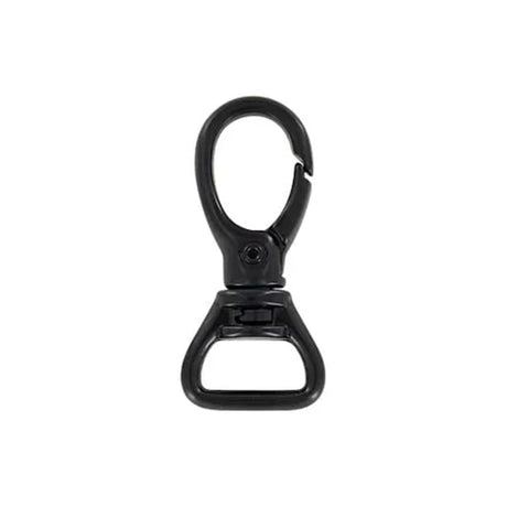 5/8" Matte Black, Lever Swivel Snap Hook, Zinc Alloy