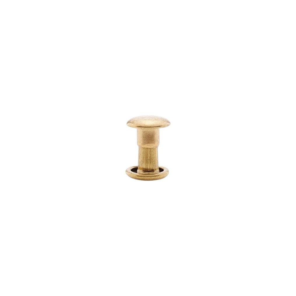 7mm Brass, Double Cap Jiffy Rivets, Solid Brass100ct, NB307DSB