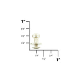 10mm, Shiny Nickel, Flat Top Collar Button Stud with Screw, Solid Brass - PK10, #P-1700-SBN