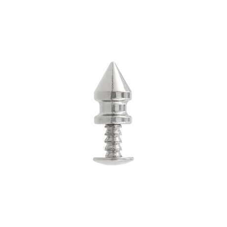 8mm Nickel, Spike Stud, Zinc Alloy - PK10