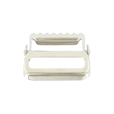 1 1/2" Nickel, Cinch Lock Webbing Buckle, Steel