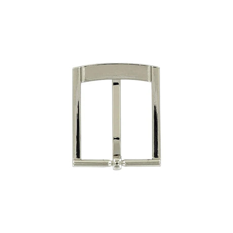 1 1/4" Nickel, Heel Bar Buckle, Zinc Alloy