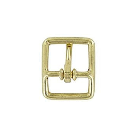 1/2" Brass, Center Bar Buckle, Zinc Alloy