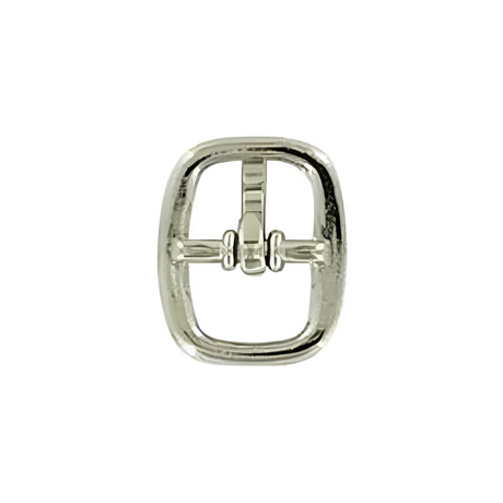 1/4" Nickel, Center Bar Buckle, Zinc Alloy