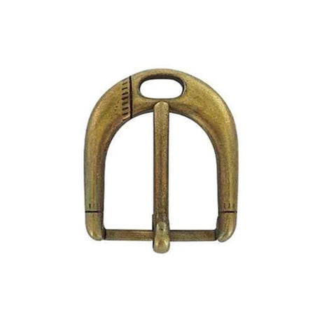 1" Antique Brass, Rounded Heel Bar Buckle, Zinc Alloy
