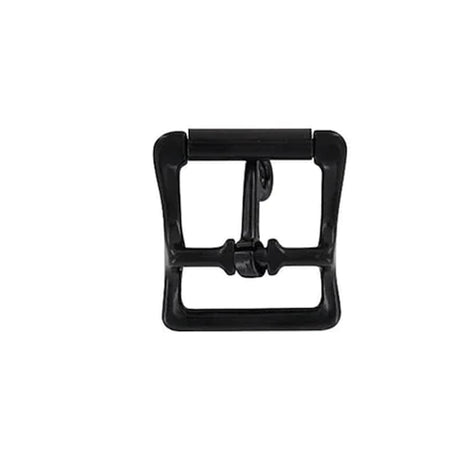 1" Black, Locking Tongue Center Bar Roller Buckle, Zinc Alloy