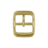 1" Brass, Center Bar Buckle, Solid Brass, #C-1337-SB