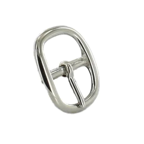 1" Nickel, 1.5"x1.75" Center Bar Buckle, Solid Brass