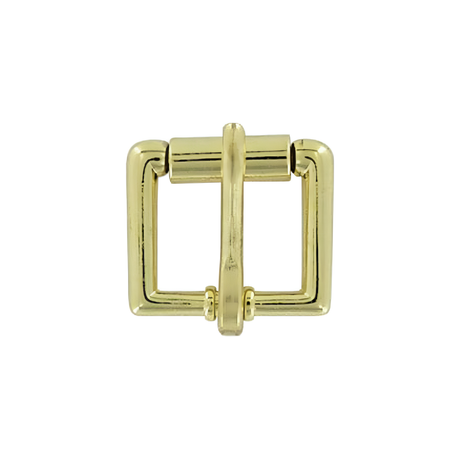 3/4" Brass, Heel Bar Roller Buckle, Zinc Alloy
