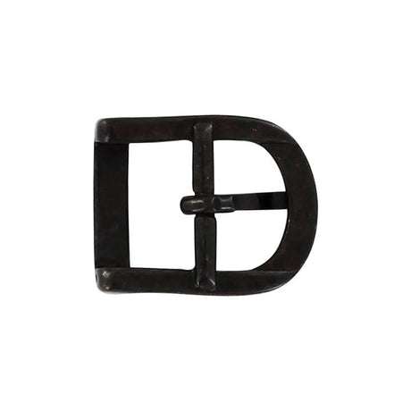 5/8" Antique Brass, D Shaped Center Bar Buckle, Steel