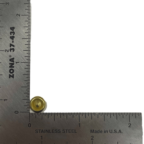 8.4mm Brass Plate, Seamed Rivet Cap, Steel