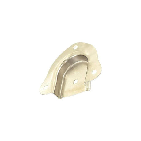 1 1/4" Nickel, Smooth Edge Spade Trunk Handle End Cap, Steel